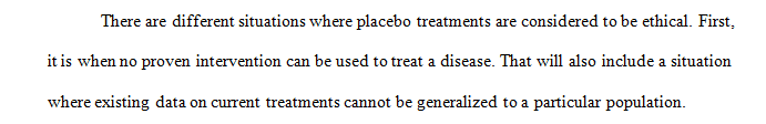 Explore the ethical controversy surrounding placebo treatments.