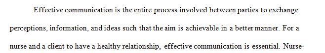 How does effective communication affects advanced nurse provider relationship with patients and other healthcare providers.