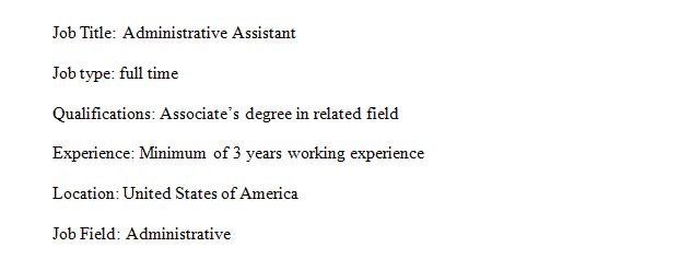 Prepare an advertisement for that position that complies with federal law.
