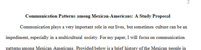 Submit a 150 words proposal about the patterns or practices you wish to study.