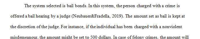 There are many types of Bail systems in your first paragraph give a good explanation of one or more of the bail systems