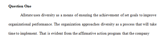 Using the model found on page 194 evaluate Allstate’s goal-setting process.