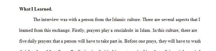 What do you identify as the most important or distinct practices of your culture