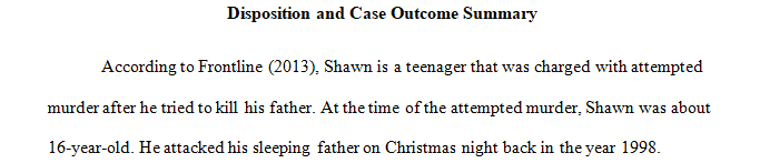 Write a 525-700-word narrative that outlines a correctional dispositional plan for a juvenile.