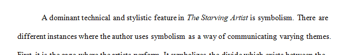 Write a close reading of how the technical and stylistic features of a work assigned as reading in class