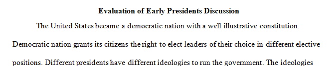 Choose ONE of the following presidents Thomas Jefferson Andrew Jackson James Polk or Abraham Lincoln 