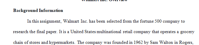 Compose a brief paper that gives an overview of your company.