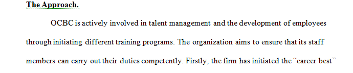 Describe OCBC’s unique approach to talent management and development.