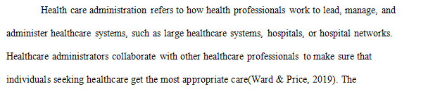 Describe the health care administration issue or barrier you are addressing.