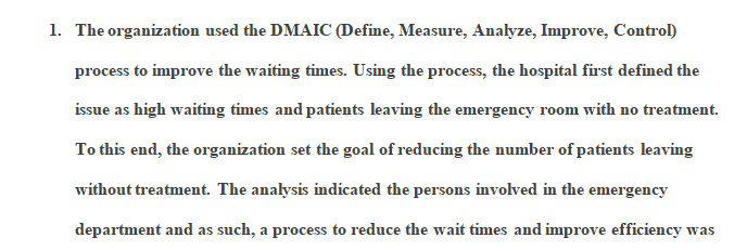 Describe the main stages performed to improve the Monroe County hospital to enhance the overall performance.