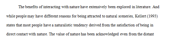 Develop an Environmental Autobiography which allows you the opportunity to express your own personal views 