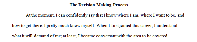 Discuss how you will merge these two sets of information to make better career decisions.