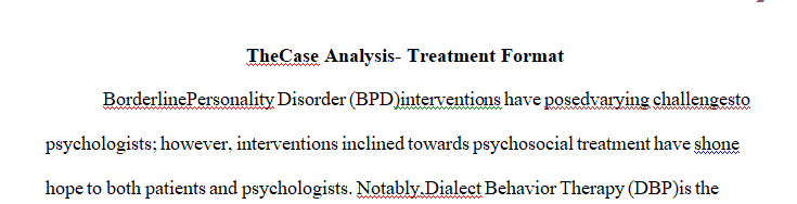 Explain the connection between each theoretical orientation used by Dr. Bank’s and the interventions utilized in the case.