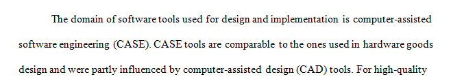 Locate information about several computer-aided software engineering (CASE) tools on the Web