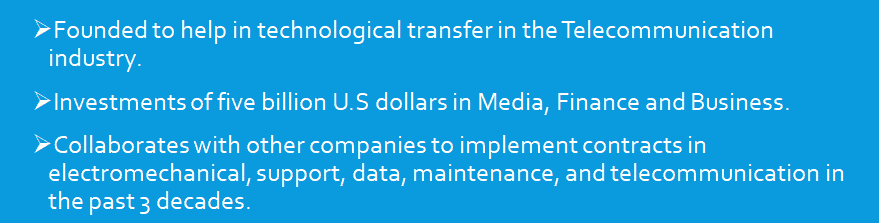 Make a PowerPoint presentation of Tawad Telecom Company