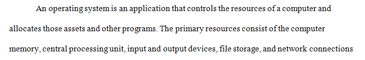 Outline the purpose of an operating system (OS).