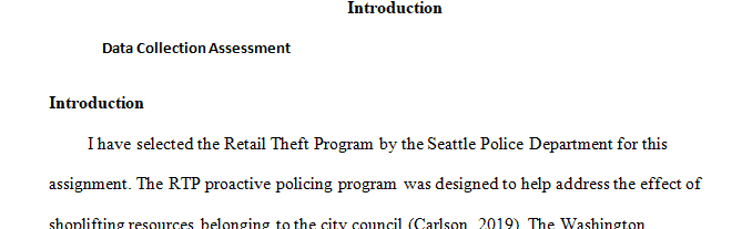 Research a program in community policing or proactive policing that you support.