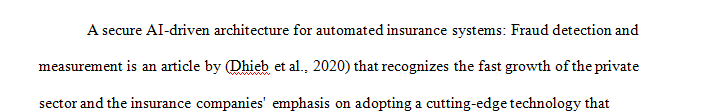 Review 5 articles on Ai in insurance fraud detection