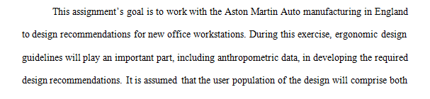 Work with members of the facilities improvement team to develop design recommendations for new office workstations.