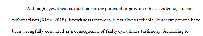 How accurate is eyewitness testimony