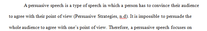 Identify a minimum of three research materials you will use as supportive evidence.