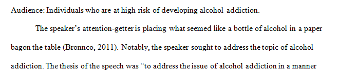 Watch the video then evaluate the speech