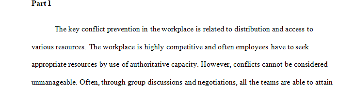 What types of conflict are most prevalent in your workplace