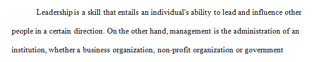 Can leadership be taught or is it a trait one must acquire at birth