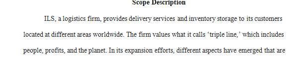 Create a scope description consistent with the authority granted in the project charter.