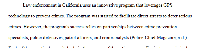 Develop your analytical and writing skills while applying critical thinking by researching crime prevention programs that have proven successful in reducing crime