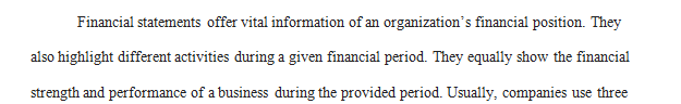 Explain the purpose of an income statement and how it reflects the firm’s financial status