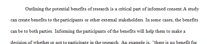 Fully informed consent involves communicating many pieces of information to participants.