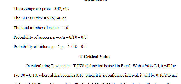 Have fun and be creative with it and calculate another proportion interval and interpret your results.  