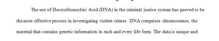 Imagine that you are seeking a $50,000 grant for the purpose of improving the processing and examination of DNA evidence