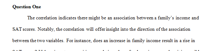 Is this correlation evidence that having a high family income causes one to have high SAT scores
