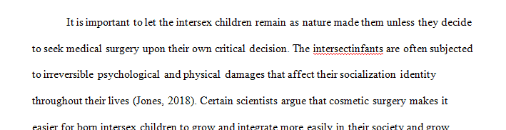 Should parents of intersex babies have cosmetic surgery done right away