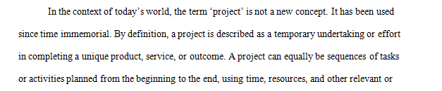 What is a project and what are its main attributes