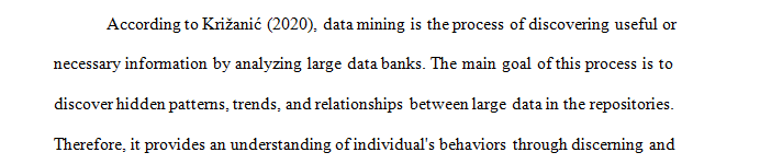 What is the definition of data mining that the author mentions