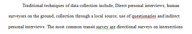 What were the traditional methods of data collection in the transit system