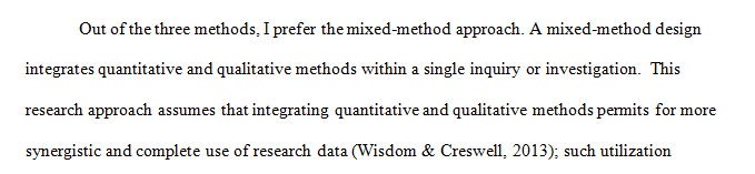 Which of the three research methodologies interests you and why