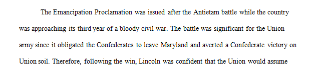 Why did Lincoln decide to issue the Proclamation at this particular time