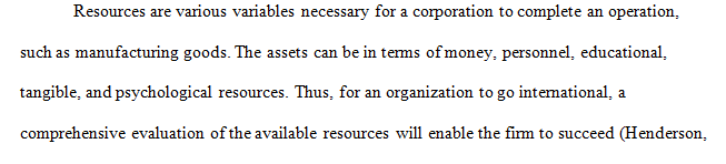 Why should resources be a concern in a global strategy