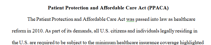 Write a report of 4-5 pages that explores the individual mandate section of this health reform law