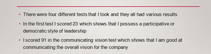 You are able to envision a clear direction for your company and communicate your plans in a way that excites others.
