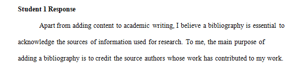 A bibliography is used during research to assist with organizing the materials researched in a certain way that can be possibly used for the dissertation.