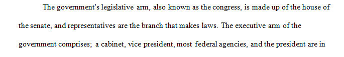 Analyze the branches of the U.S. government and explain the impact of each branch on healthcare policy