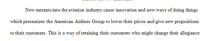 Apply Porter's Five Forces Model to the U.S. commercial airline industry