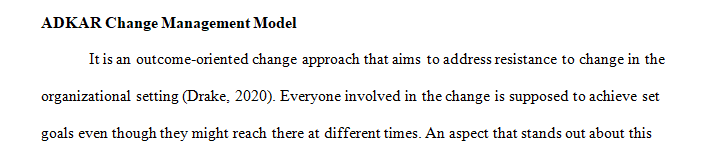 Benchmark – Evidence-Based Practice Proposal Project: Framework or Model for Change