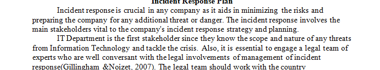 Business Continuity planning and Disaster Recovery planning