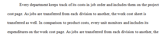 Compare and contrast job-order and process costing systems. 